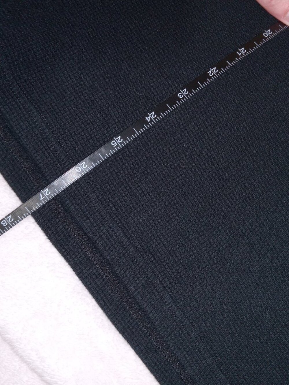 Polo Ralph Lauren Men's Black Waffle Knit Thermal Long Sleeve Shirt M Sleepwear - Picture 10 of 10